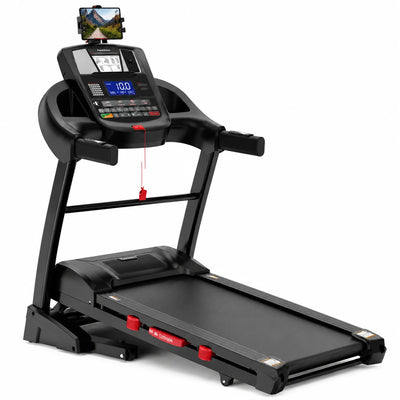 Famistar Folding Treadmill 10MPH 15-Level Auto Incline