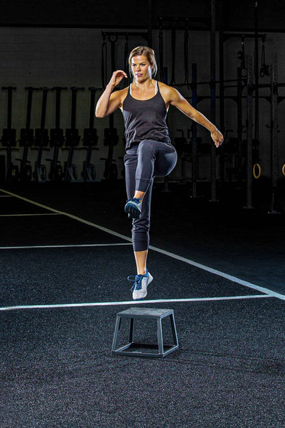 Steel Plyo Boxes – Heavy-Duty Plyometric Jump Platforms with Anti-Slip Rubber Top – Available in 12", and 18" Heights – Stackable, Stable, Built for Strength and Conditioning