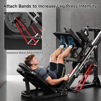 45-Degree Leg Press Hack Squat Machine With Weight Storage (SAK18452)