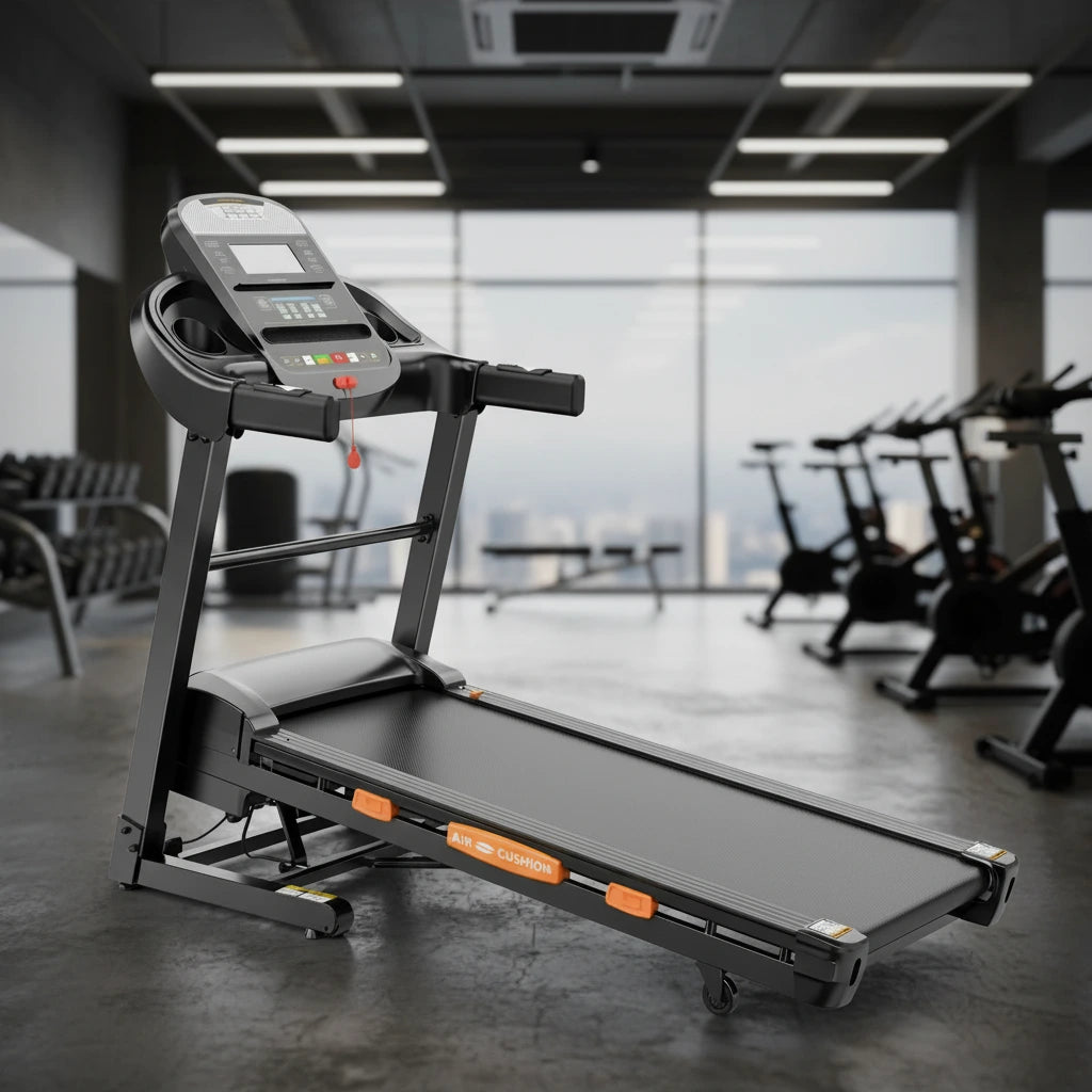 5.0 HP Folding Treadmill with 20-Level Adjustable Incline, 12Mph Speed Running Machine,Treadmill 400 Lb Capacity, Silent Brushless Motor,105 Preset Training Program Electric Treadmills for Home Use — product view 2