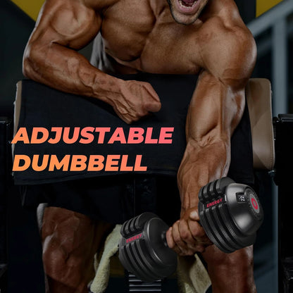 5-In-1 Adjustable Dumbbells Set, 22LB Pair Dumbbell with Anti-Slip Metal Handle for Exercise & Fitness Fast Adjust Weight for Full Body Workout Fitness — product view 7