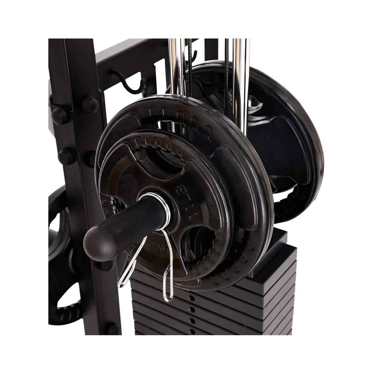 All-In-One Full-Body Smith Machine With Adjustable Lever Arms And Dual Weight Stacks (SAK21836)