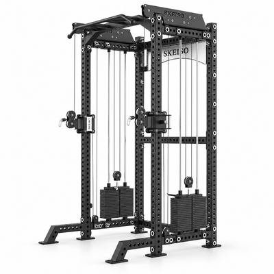 SKS-2 Half Rack Functional Trainer with Dual Weight Stacks
