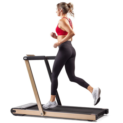 Space Saving Commercial Treadmill, Slim Motorized W/ Speakers — product view 2