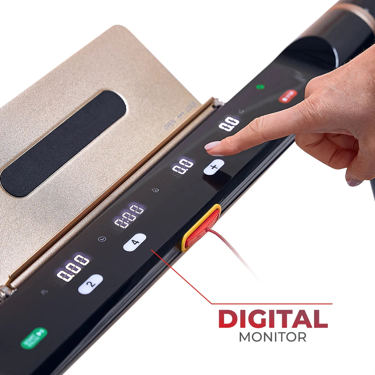 Space Saving Commercial Treadmill, Slim Motorized W/ Speakers — product view 3
