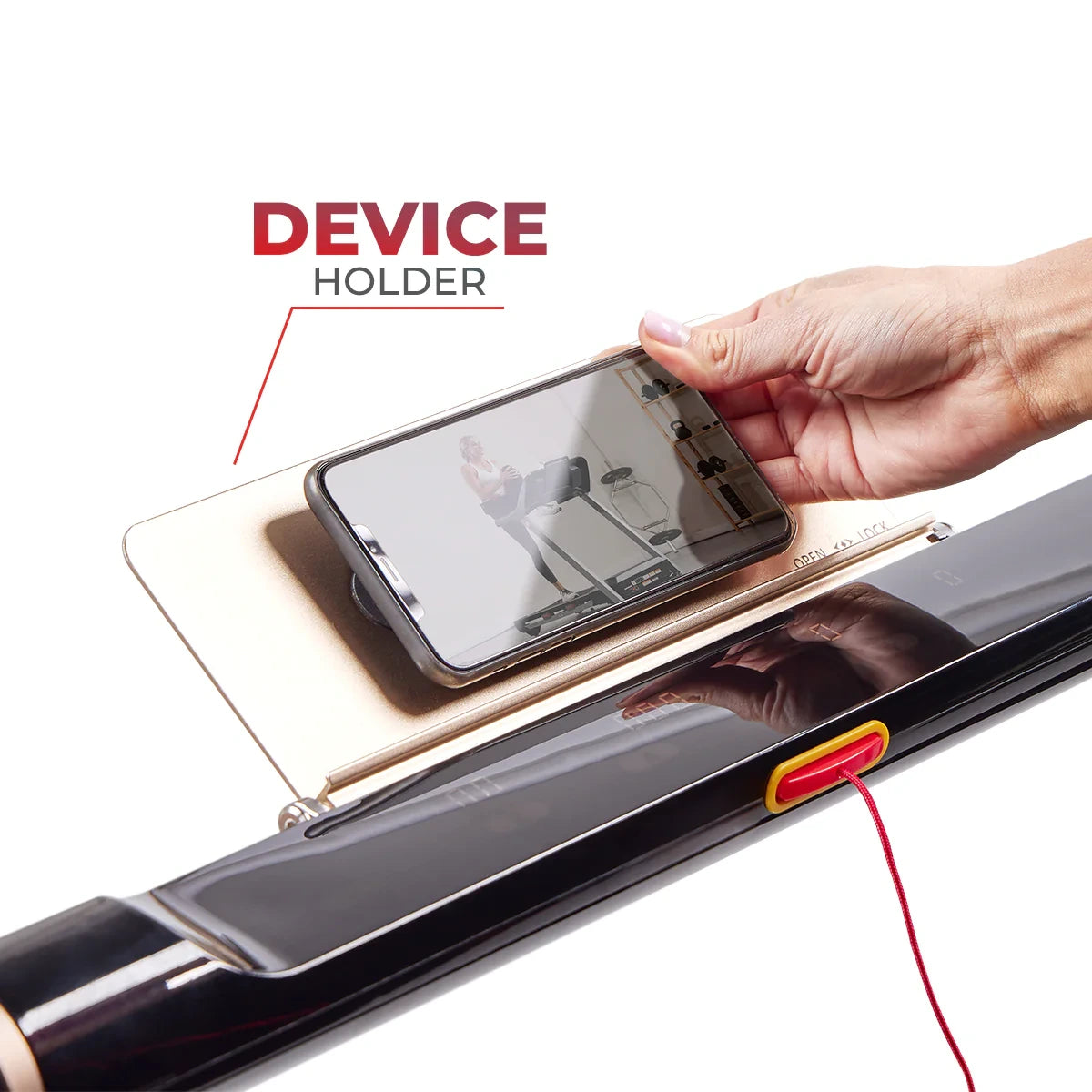 Space Saving Commercial Treadmill, Slim Motorized W/ Speakers — product view 4